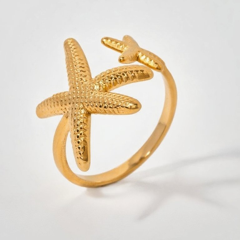 Summer Starfish: Freeflow Tide ring
