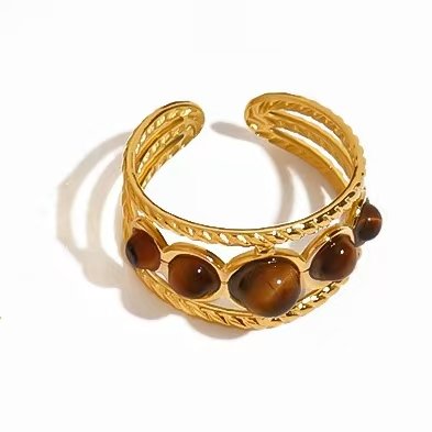 Golden Eye Contrast Ring